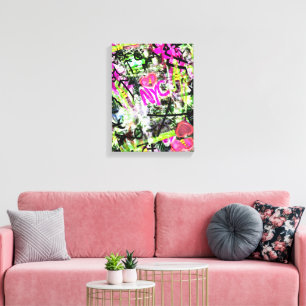 NYC Graffiti Tee New York City photo Canvas Print