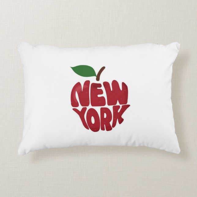 NYC graphic Decorative Cushion (Front)
