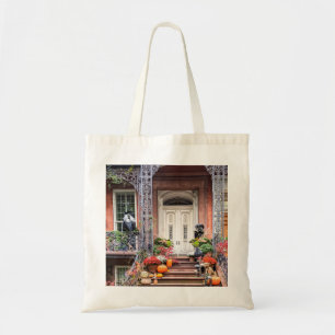 NYC Halloween Door Tote Bag