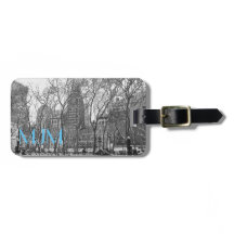 NYC in Winter Monogram Luggage Tag