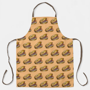 NYC Jewish Deli Bagel Capers Lox Cream Cheese Apron