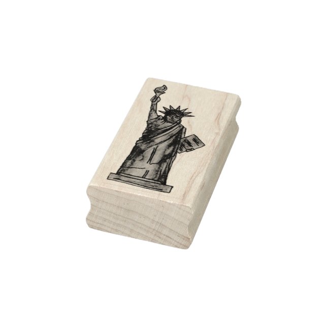 NYC Lady Statue of Liberty New York City Landmark Rubber Stamp (Stamp)