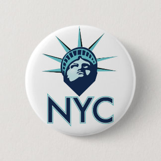 NYC Liberty 6 Cm Round Badge