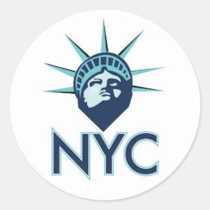 NYC Liberty Classic Round Sticker