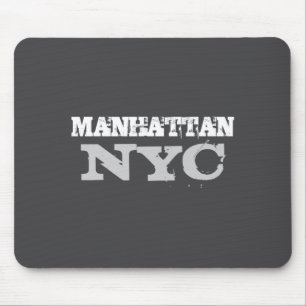 Nyc Manhattan New York City Elegant Black Template Mouse Mat