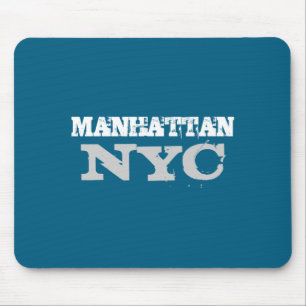 Nyc Manhattan New York City Elegant Black Template Mouse Mat