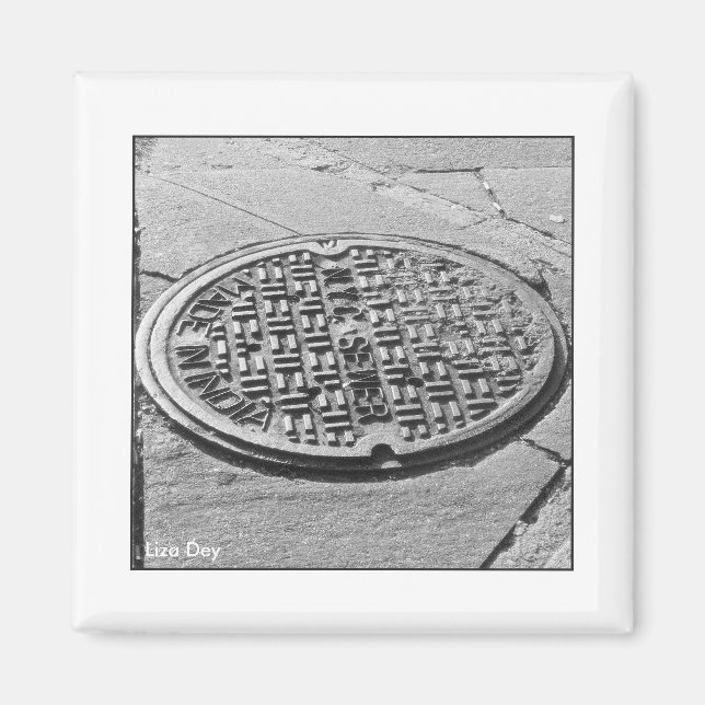 NYC Manhole Cover Magnet (Front)