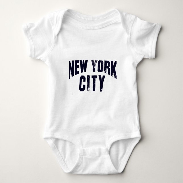 nyc memorabilia baby bodysuit (Front)