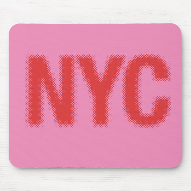 NYC Mousepad (red pink) (Front)