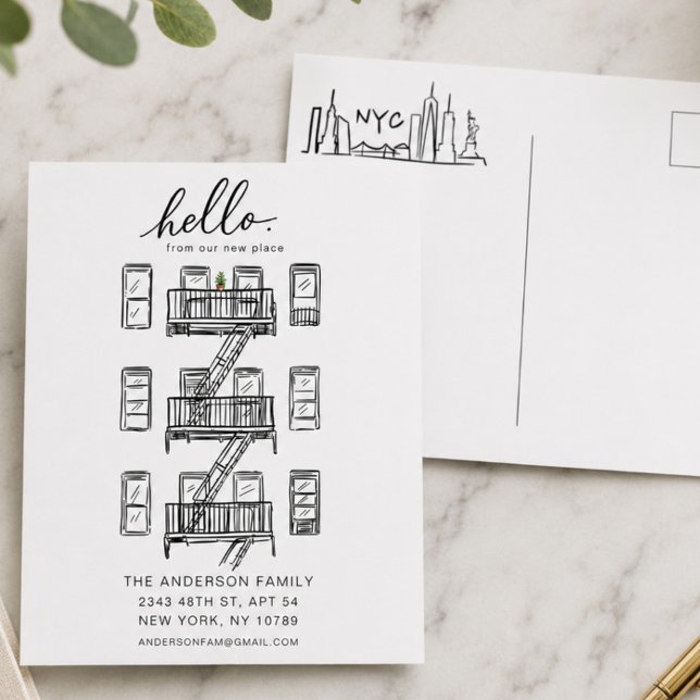 NYC Moving Announcement Postcard (Creator Uploaded)