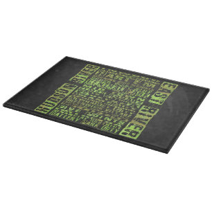 NYC Neighbourhoods Green Cutting Board