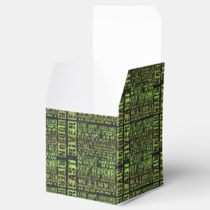 NYC Neighbourhoods Green Favour Box