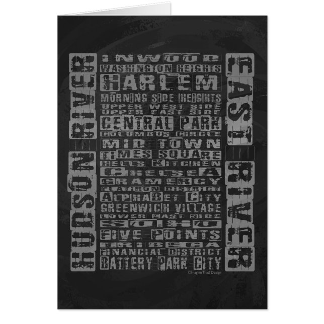 NYC Neighbourhoods Grey (Front)