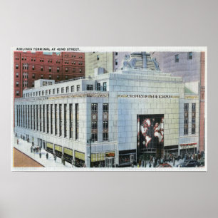 NYC, New York42nd Street View of Terminals Poster