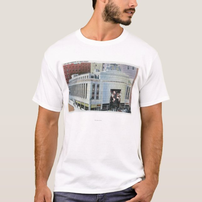 NYC, New York42nd Street View of Terminals T-Shirt (Front)