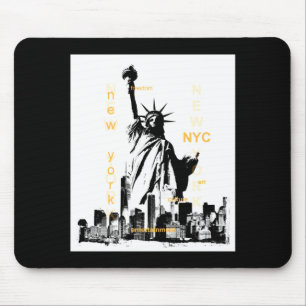Nyc New York Brooklyn Bridge Liberty Statue Mens _ Mouse Mat
