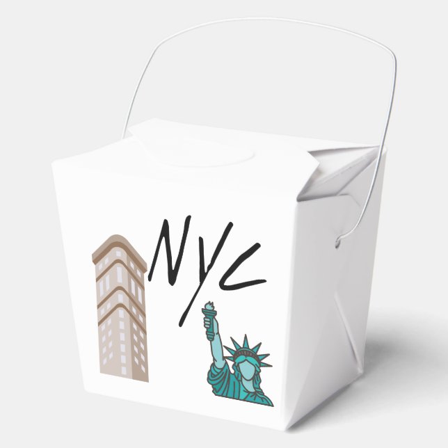NYC NEW YORK CITY FAVOUR BOX (Front)