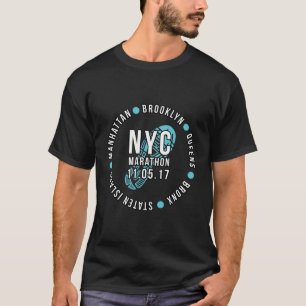 Nyc New York City Finisher Marathon 2017 2 Sided T-Shirt