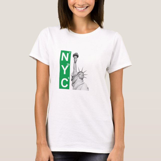 NYC New York City Liberty Statue T Shirt Women (Front)