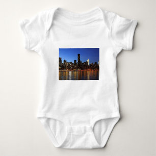 NYC New York City Manhattan Night Baby Bodysuit