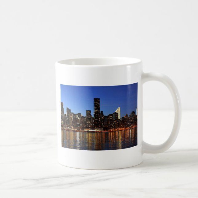 NYC New York City Manhattan Night Coffee Mug (Right)