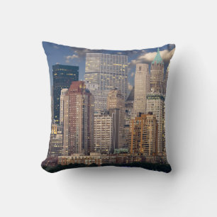 NYC New York City Manhattan Night Cushion