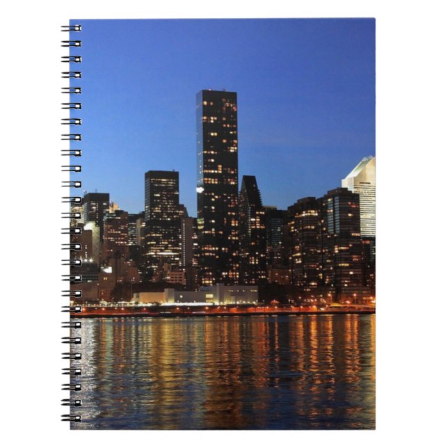 NYC New York City Manhattan Night Notebook (Front)