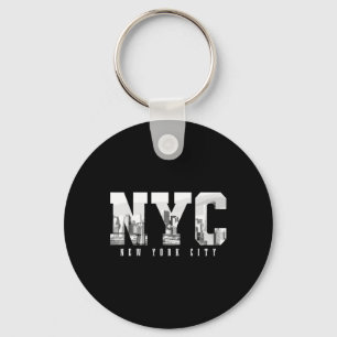 Nyc New York City Ny Skyline Usa America Vintage S Key Ring