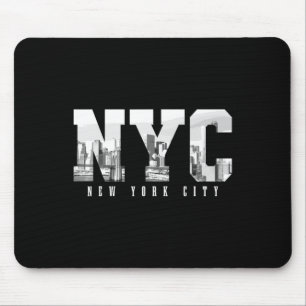 Nyc New York City Ny Skyline Usa America Vintage S Mouse Mat