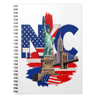 NYC New York City Patriotic Skyline Graphic – Stat Notebook