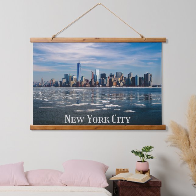 NYC - New York City Skyline | Beautiful Big Apple Hanging Tapestry (Bedroom)