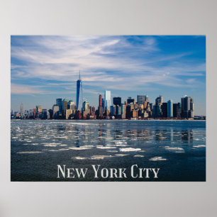 NYC - New York City Skyline Beautiful Big Apple Poster