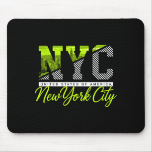 Nyc New York City Skyline Trip Travel Souvenir Mouse Mat