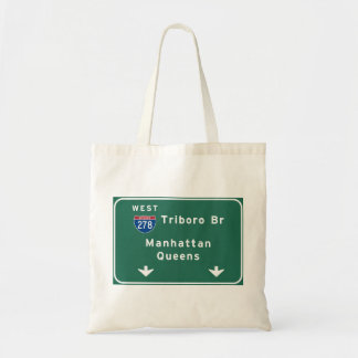 NYC New York City Triboro Br Manhattan Interstate Tote Bag