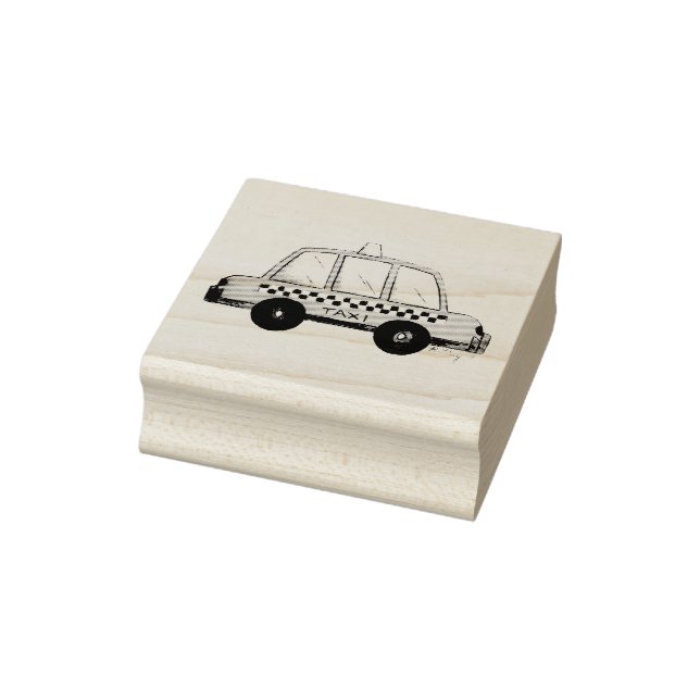 NYC New York City Yellow Taxi Cab Stamp (Stamp)
