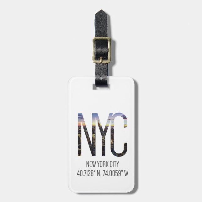 NYC New York luggage tag (Front Vertical)