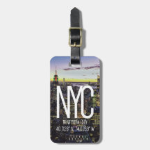 NYC New York luggage tag