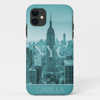 NYC New York Manhattan Empire State skyline custom