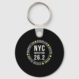 Nyc New York Souvenir Marathon Runner _1  Key Ring