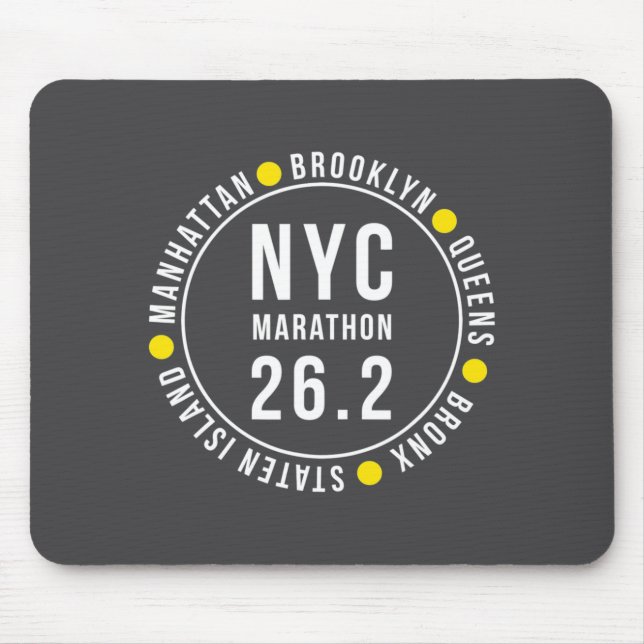 Nyc New York Souvenir Marathon Runner _1  Mouse Mat (Front)