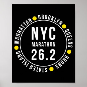 Nyc New York Souvenir Marathon Runner _1  Poster