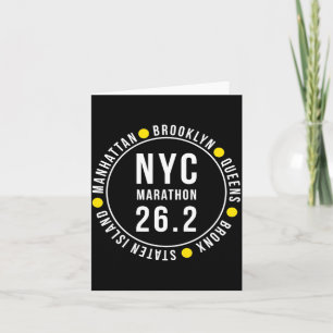 Nyc New York Souvenir Marathon Runner _2  Card