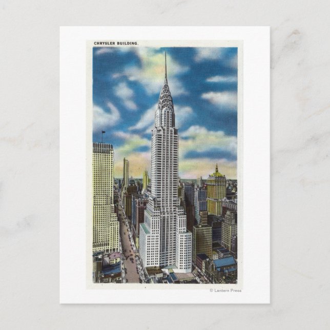 NYC, New YorkExterior View of the Chrysler Postcard (Front)