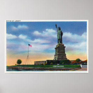 NYC, New YorkView of the Statue of Liberty Poster
