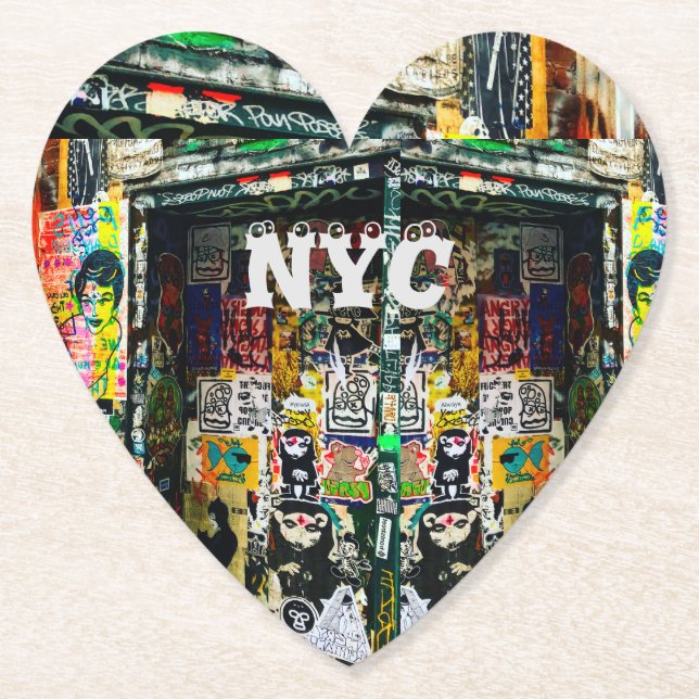 NYC NY Graffiti Notebook Journal Paper Coaster (Front)