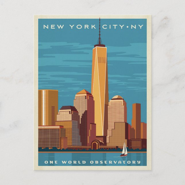 NYC - One World Observatory Postcard (Front)