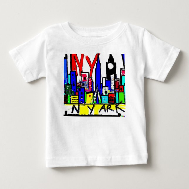 NYC Original Artwork Baby T-Shirt (Front)