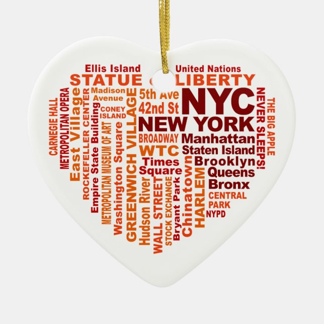 NYC ornament - customizable (Front)