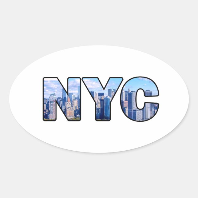 NYC OVAL STICKER (Front)
