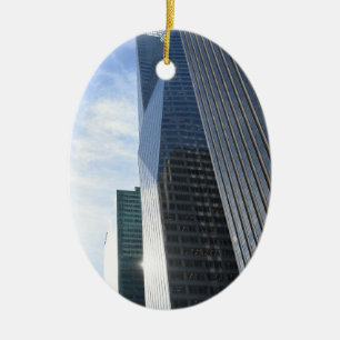 NYC Photography Sixth Avenue Skyscrapers Manhattan Ceramic Tree Decoration